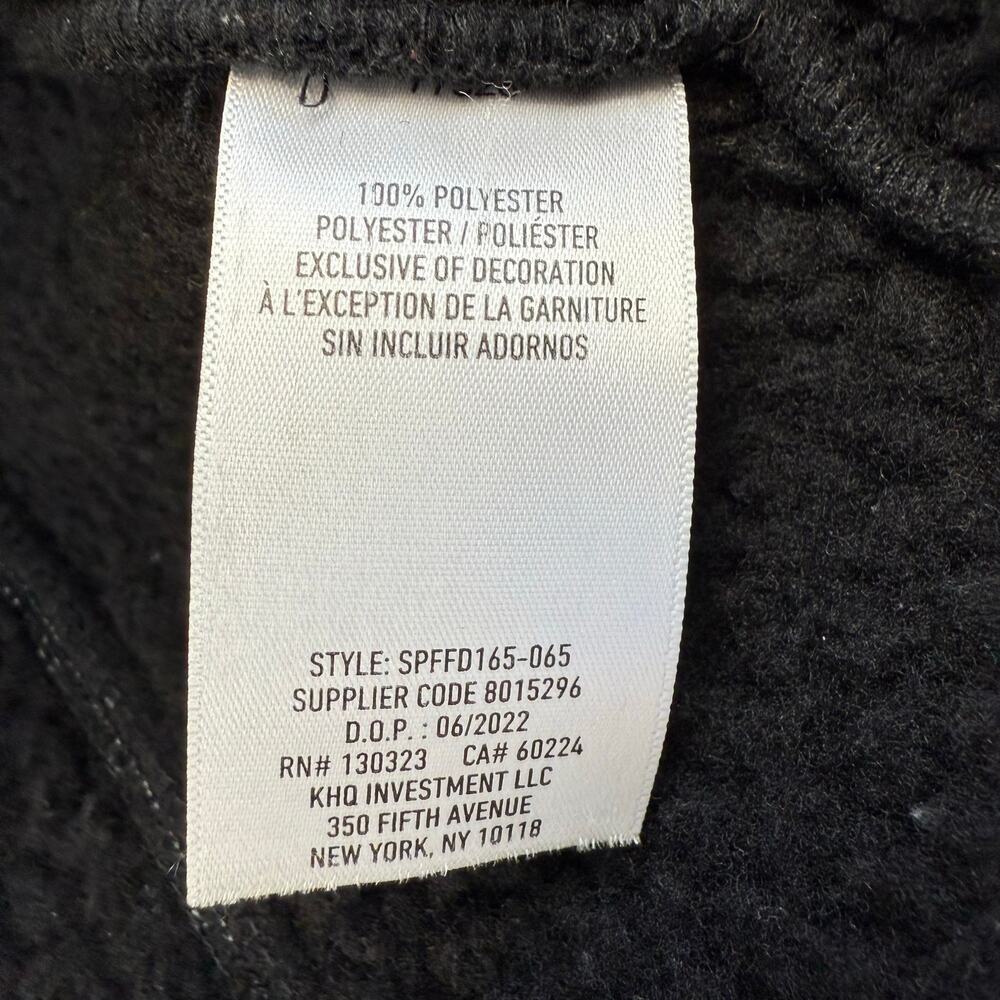 Spyder Jacket Women's Medium Black Charcoal Heather Sherpa Lined Cozy Jacket - Picture 8 of 12